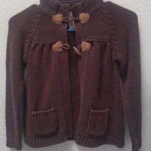 OshKosh Brown Knit Cardigan for Girls